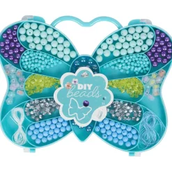 Disney Kralenset In Vlinderdoos Groen,Paars,Roze New