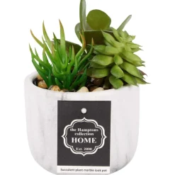 Merk Kunstvetplant In Marmerlook Pot Sale