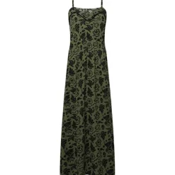 SuperTrash Lange Jurk Blauw,Print,Zwart Sale
