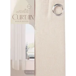 C&C Linnenlook Gordijn Beige,Grijs,Wit Best