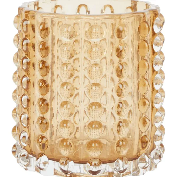 Merk Lumero Glazen Theelichthouder Met Reli F Bruin,Taupe,Transparant Best