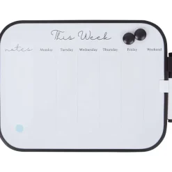 Merk Magnetisch Weekplanner-Whiteboard Blauw,Roze,Wit,Zwart New