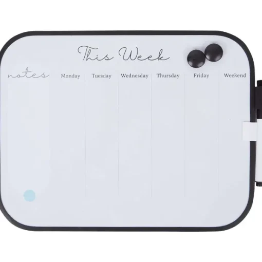 Merk Magnetisch Weekplanner-Whiteboard Blauw,Roze,Wit,Zwart New