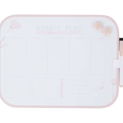 Merk Magnetisch Weekplanner-Whiteboard Blauw,Roze,Wit,Zwart New