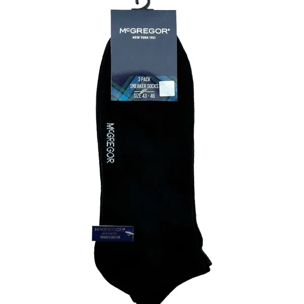 McGregor Sneakersokken Zwart,Wit