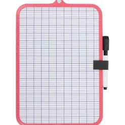 Office Essentials Mini-Whiteboard Zwart,Blauw,Roze New