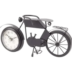 Merk Motorfiets Met Klok Zwart,Goud Hot