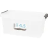 Merk Opbergbox Transparant,Zwart Clearance