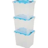 Merk Opbergboxen Blauw,Transparant Discount