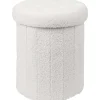 Merk Opvouwbare Opbergpoef Beige,Wit New