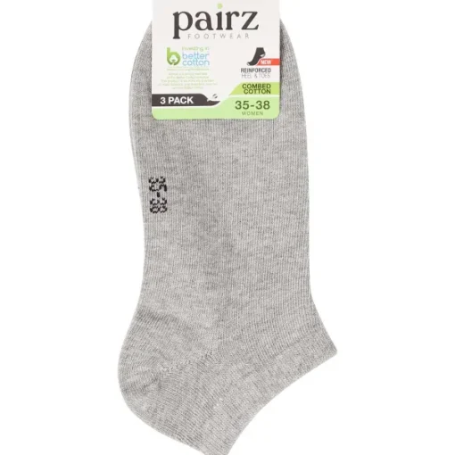 Pairz Sneakersokken Grijs Clearance