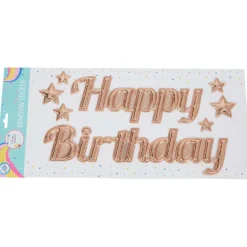 Disney Party Universe Happy Birthday Ballon-Raamsticker Brons,Goud,Meerkleurig Discount