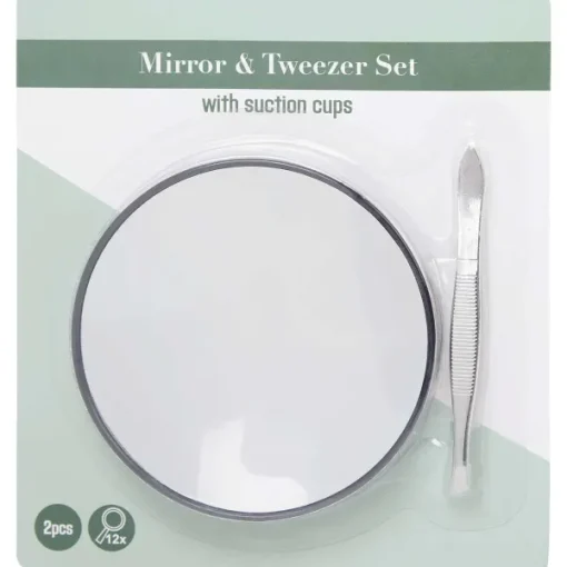 Palmolive Pincet Met Spiegel Zilver Clearance