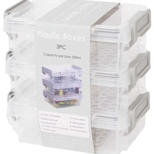 Merk Plastic Opbergdozenset Transparant Best