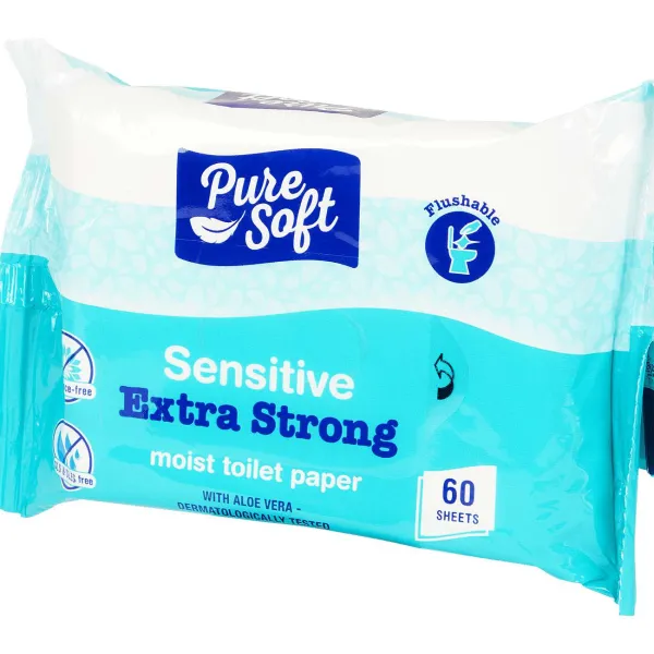 Pure Soft Sensitive Vochtig Toiletpapier Bio-Flush Online