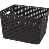 Merk Rattan Mand Zwart,Wit New