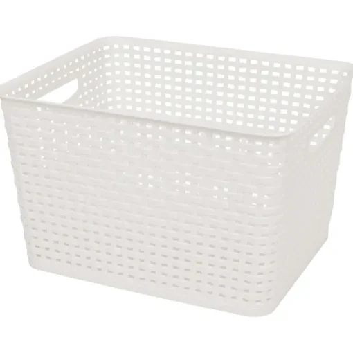 Merk Rattan Mand Zwart,Wit New