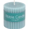 Candra Rustieke Mini-Kaars Blauw,Groen,Roze,Wit Clearance
