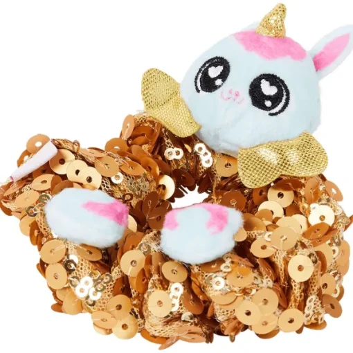 Schrunchmiez Scrunchie Blauw,Meerkleurig,Roze