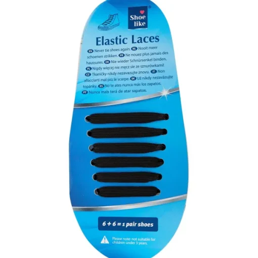 Merk Shoe Like Elastische Veters Blauw,Meerkleurig,Roze,Wit,Zwart New