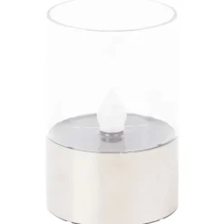 Merk Solar Theelichtje In Houder Blauw,Bruin,Transparant New