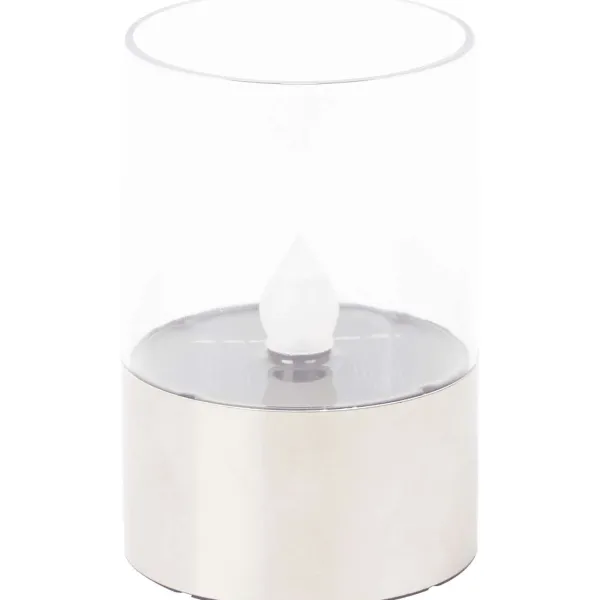 Merk Solar Theelichtje In Houder Blauw,Bruin,Transparant New