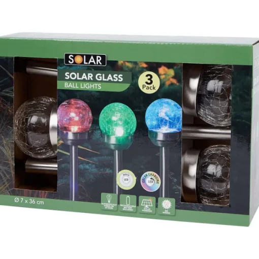 Merk Solar Tuinstekers Op Zonne-Energie Zilver Hot