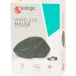 Sologic Draadloze Muis Zwart New