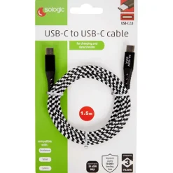 Sologic Laad- En Datakabel Usb-C Naar Usb-C Grijs,Wit,Zwart New