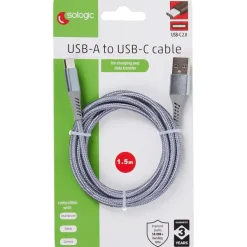 Sologic Laad- En Datakabel Usb-C Goud,Grijs,Paars,Roze,Zwart Best