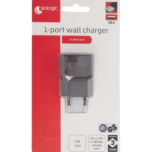 Sologic Usb-A Wandoplader Zwart,Wit Hot