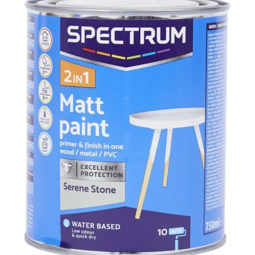Spectrum 2-In-1 Matte Verf Serene Stone Grijs