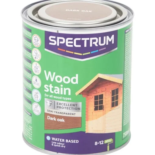 Spectrum Semi-Transparante Houtbeits Donker Eiken Bruin Best