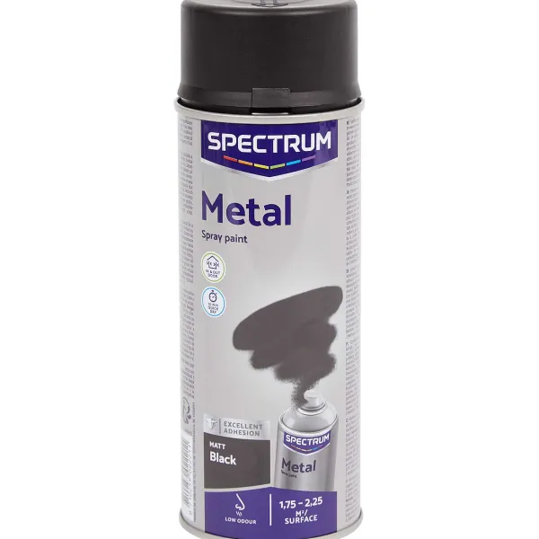 Spectrum Spuitverf Voor Metaal Mat Zwart Clearance