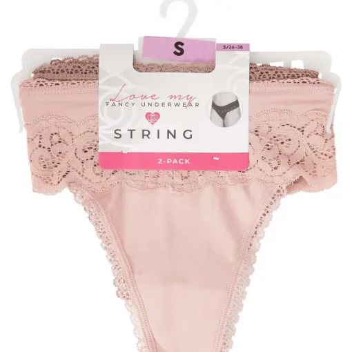 Australian Strings Met Kant Meerkleurig,Roze,Zwart Discount
