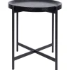 Merk Studio Home Ronde Bijzettafel Zwart,Bruin New