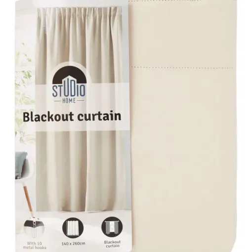 Studio Home Verduisterend Kant-En-Klaar Gordijn Beige,Grijs Discount