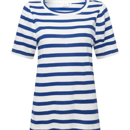 SuperTrash 9Th Avenue T-Shirt Blauw,Zwart Clearance