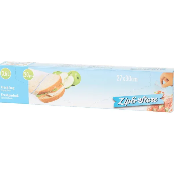 Lock & Lock Vershoudzak Zip & Store Transparant Outlet