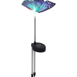 Merk Vlinder Tuinsteker Met Solarverlichting Meerkleurig Outlet