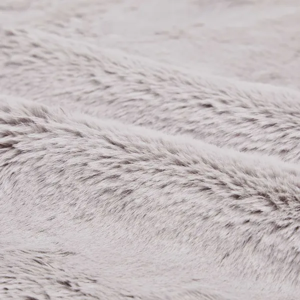 Merk Vloerkleedje Van Imitatiebont Grijs,Roze Discount