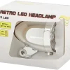 Walfort Retro Led-Fietskoplamp Zwart,Zilver