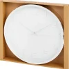 Merk Wandklok Goud,Zilver,Wit Outlet