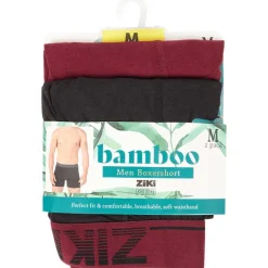 Ziki Bamboe Boxershorts Blauw,Rood,Zwart Hot