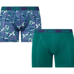 Ziki Boxershorts Blauw,Groen,Oranje,Print New